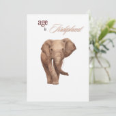 Alter ist irrelephon feiertagskarte (Stehend Vorderseite)