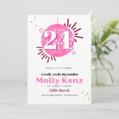 Alter ist nur eine Geburtskarte für Erwachsene Einladung (Stehend Vorderseite)