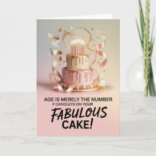 Alter ist nur Kerzen - Sonniger Geburtstag für Fra Karte