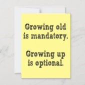 Alter ist obligatorisch magneteinladung (Vorderseite)