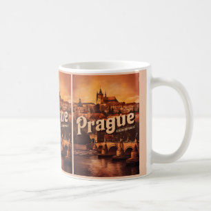 alter Jahrgang Reiseprague tschechische Staatsgesc Kaffeetasse