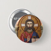 Alter Jesus Mosaik Button (Vorne & Hinten)