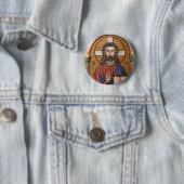 Alter Jesus Mosaik Button (Beispiel)