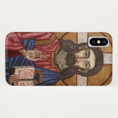 Alter Jesus Mosaik Case-Mate iPhone Hülle (Rückseite (Horizontal))