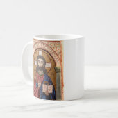 Alter Jesus Mosaik Kaffeetasse (Vorderseite Links)