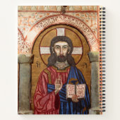 Alter Jesus Mosaik Notizbuch (Rückseite)