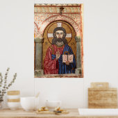 Alter Jesus Mosaik Poster (Küche)