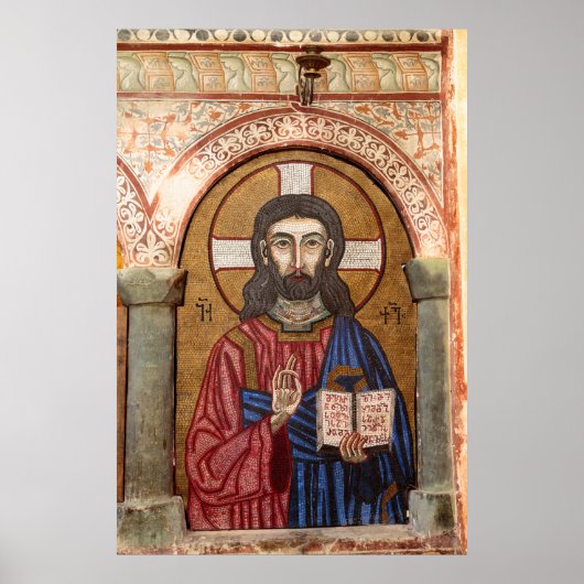 Alter Jesus Mosaik Poster (Vorne)