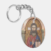 Alter Jesus Mosaik Schlüsselanhänger (Vorderseite links)