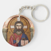 Alter Jesus Mosaik Schlüsselanhänger (Rückseite)