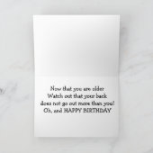 ALTER JOKE AUS EINER GNOMES-GNOMES-GNOMES-GEBURTSK KARTE (Innenseite)