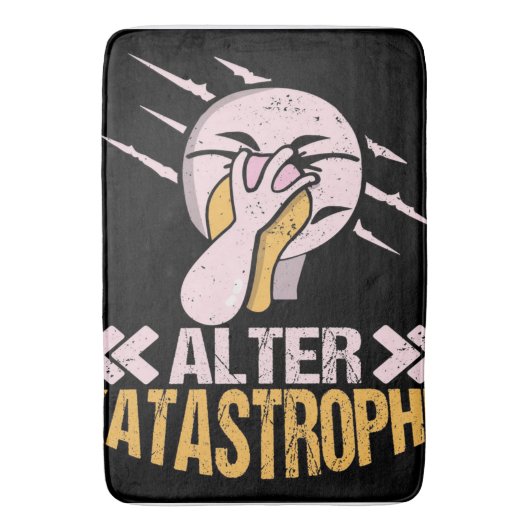 Alter Katastrophe Flamingo | Gifts Owner Flamingo Badematte (Vorderseite Vertikal)