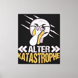 Alter Katastrophe Flamingo   Gifts Owner Flamingo Leinwanddruck
