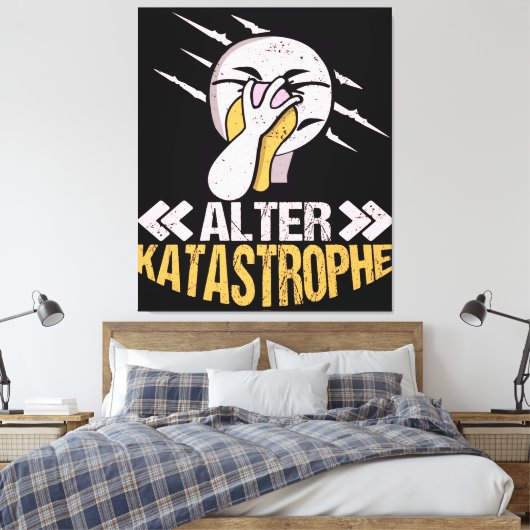 Alter Katastrophe Flamingo | Gifts Owner Flamingo Leinwanddruck (Insitu (Schlafzimmer))