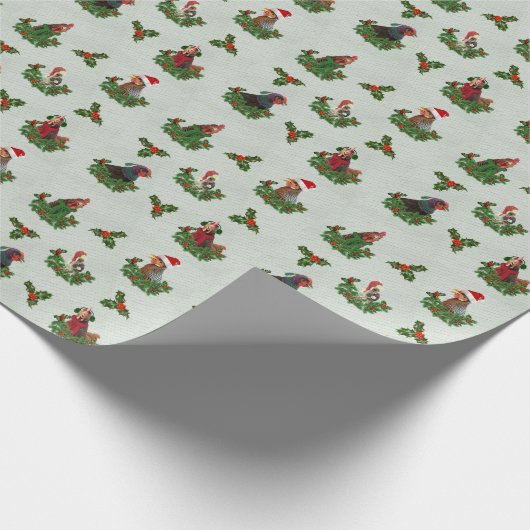 Alter Kick mit Holly Geschenkpapier (Ecke)