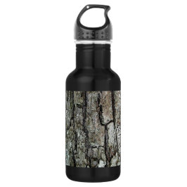 Alter Kiefern-Barken-Wald Trinkflasche