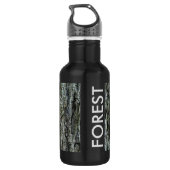 Alter Kiefern-Barken-Wald Trinkflasche (Rückseite)