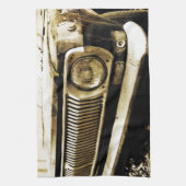 Alter klassischer Auto-Scheinwerfer #2 Geschirrtuch (Vertikal)