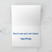 Alter klassischer Fernlastfahrer, Gruß-Karte mit Karte (Innenseite)