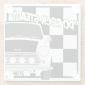 Alter klassischer Original Ska Mini Cooper Unterse Glasuntersetzer (Rückseite)