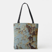 Alter, korrodierter rostiger metallischer Hintergr Tasche (Rückseite)