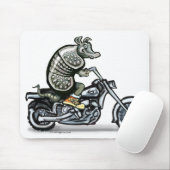 Alter krustiger Radfahrer Mousepad (Mit Mouse)