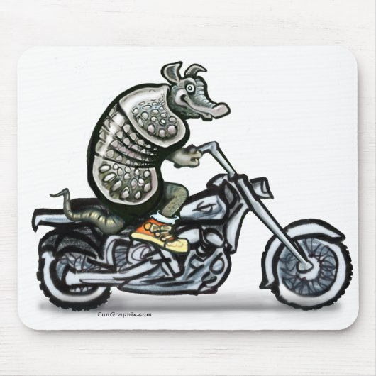 Alter krustiger Radfahrer Mousepad (Vorne)