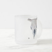 Alter Kuh-Schädel Mattglastasse (VorderseiteRechts)