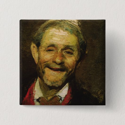 Alter lachender Mann, 1881 Button (Vorderseite)