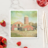 Alter Landsitz Geburtstag Serviette (Beispiel)