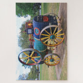 Alter landwirtschaftlicher Dampf-Motor Puzzle (Vertikal)