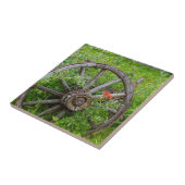 Alter Lastwagen drehen herein historische Fliese (Seite)