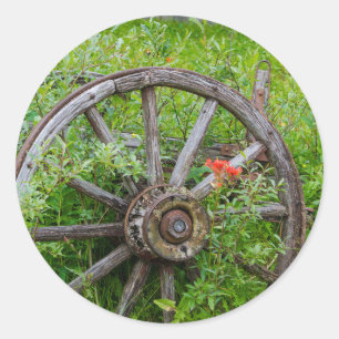 Alter Lastwagen drehen herein historische Runder Aufkleber