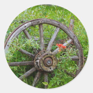 Alter Lastwagen drehen herein historische Runder Aufkleber