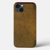 alter lederner Bucheinband Case-Mate iPhone Hülle (Rückseite)