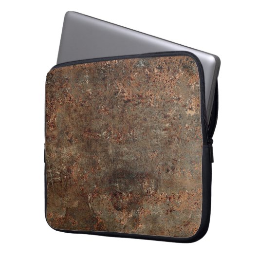 Alter lederner Druck Laptopschutzhülle (Vorderseite Links)