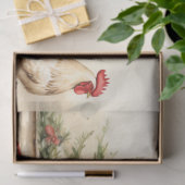 Alter LKW-Anhänger mit Winter Pine Tree & Chickens Seidenpapier (Geschenk)