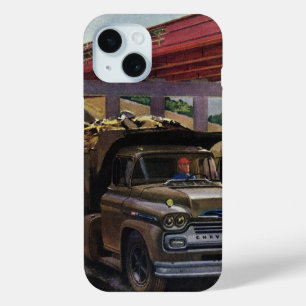 Alter LKW auf einer Baustelle iPhone 15 Hülle