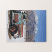 Alter LKW, der auf dem Gebiet sitzt Puzzle (Horizontal)