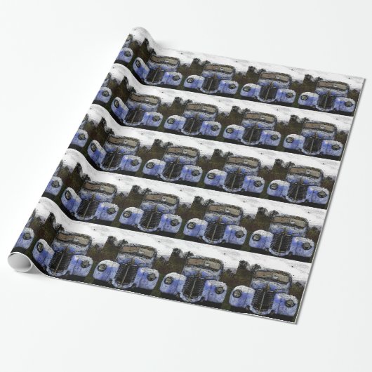 Alter LKW Geschenkpapier (Ungerollt)