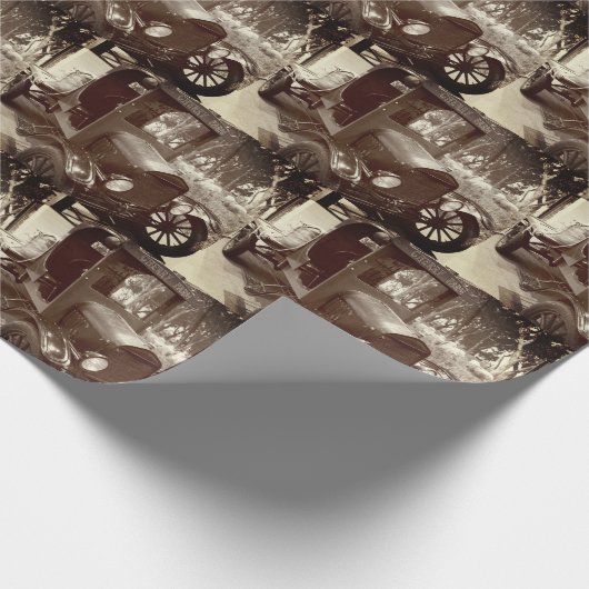 Alter LKW Geschenkpapier (Ecke)