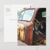 Alter LKW keine Tür Postkarte (Vorne/Hinten)
