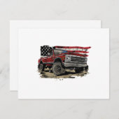 Alter LKW-Lieferwagen, Vintag (Vorne/Hinten)