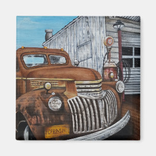 Alter LKW Magnet