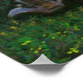 Alter LKW mit Sonnenblumen Poster (Ecke)