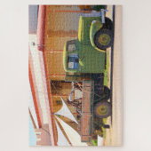 Alter LKW und Motorrad, Olary, Südaustralien Puzzle (Vertikal)