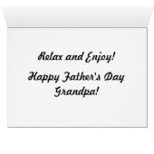 Alter LKW und Teepee Opa Vatertagskarte (Innenansicht Horizontal (Unten))