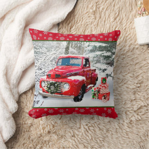 Alter LKW-Urlaub Kissen