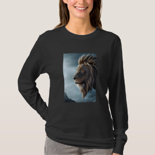 Alter Löwe Porträt Wildtier Natur T-Shirt