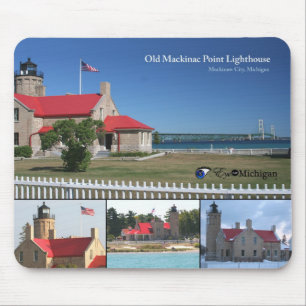 Alter Mackinac Punkt-Leuchtturm Mousepad